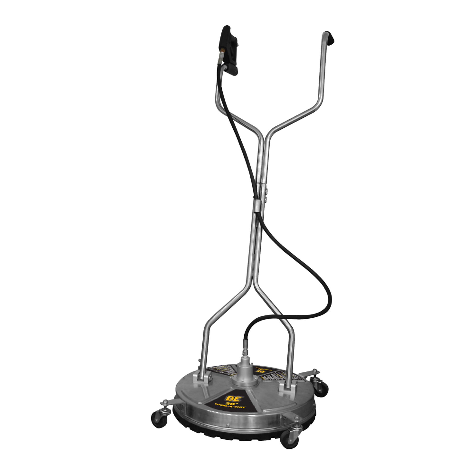 BE Power Equipment Whirl-A-Way Commercial Pressure Washer Surface Cleaner — 20in., Stainless Steel, Hot/Cold Water, Model# 85.403.009